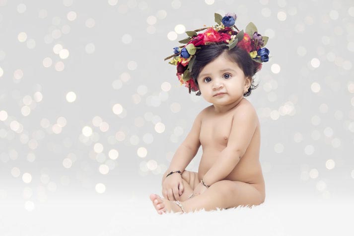 9 months baby girl photoshoot